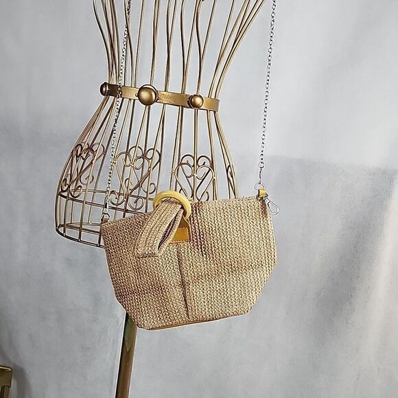 Straw Crossbody Clutch bag - Picture 1 of 12